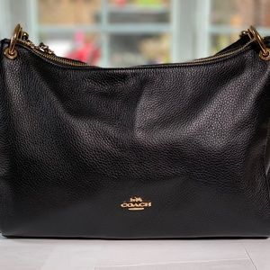Coach leather shoulder bag
